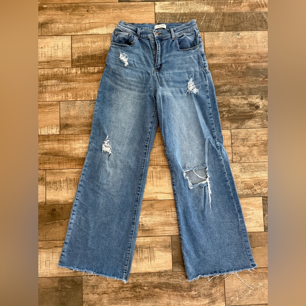 Vibrant M.i.u wide-leg jeans